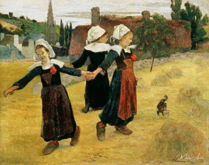 Bretonas bailando (bailando un rondo en los montones de heno) – Paul Gauguin Paul Gauguin 2025-05-14