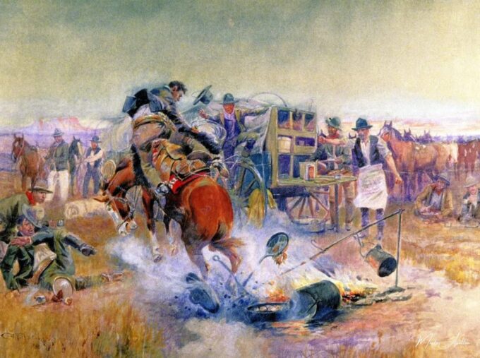 Bronc en el desayuno – Charles Marion Russell Charles Marion Russell 2025-05-02