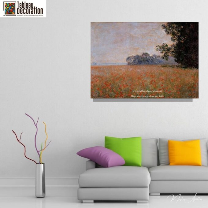Campo de avena con amapolas – Cuadro de Monet Claude Monet 2025-05-24 3