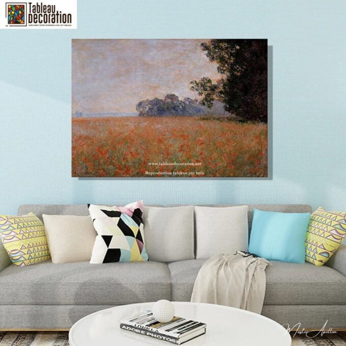 Campo de avena con amapolas – Cuadro de Monet Claude Monet 2025-05-24 6