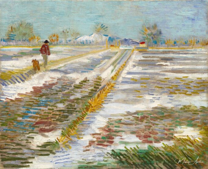 Campos nevados en Arles – Van Gogh Vincent Van Gogh 2025-05-19