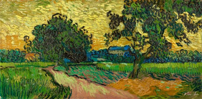 Castillo de Auvers al atardecer – Van Gogh Vincent Van Gogh 2025-05-19