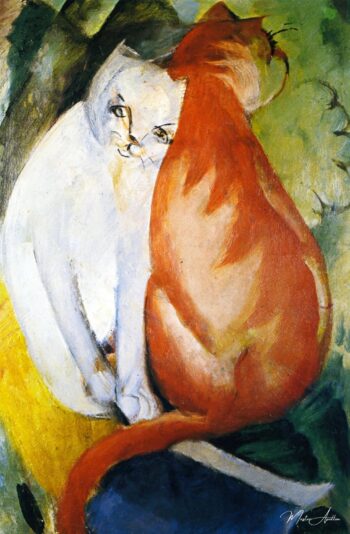 Chats, rojo y blanco – Franz Marc Franz Marc 2025-05-13