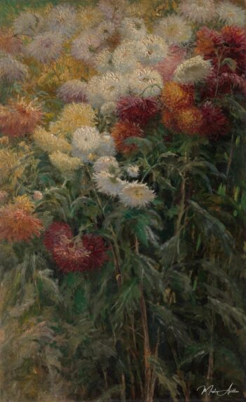Crisantemos en el jardín del pequeño Gennevilliers – Caillebotte Gustave Caillebotte 2025-05-17