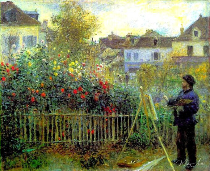 Claude Monet pintando en su jardín en Argenteuil – Pierre-Auguste Renoir Pierre-Auguste Renoir 2025-05-17 2