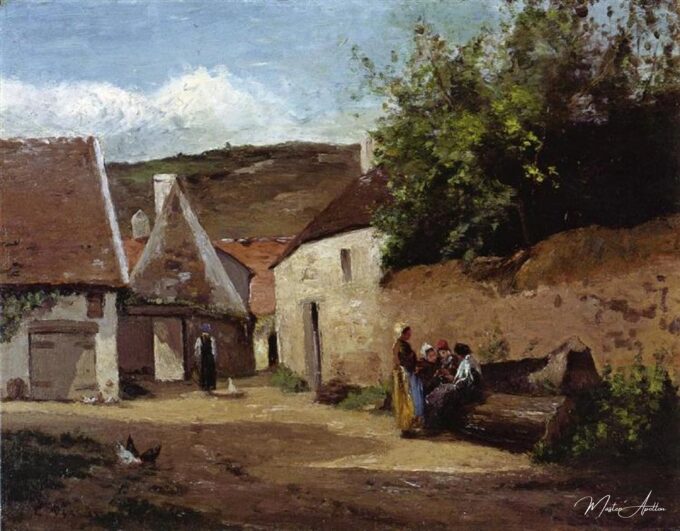 Moneda de calle en el pueblo – Camille Pissarro Camille Pissarro 2025-05-08