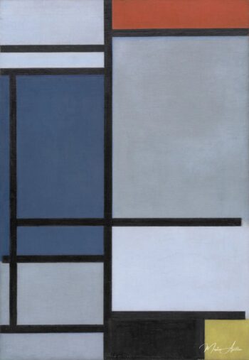 Composición con rojo, azul, negro, amarillo y gris – Mondrian Piet Mondrian 2025-05-13