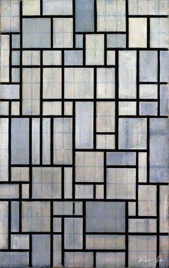 Composición con la cuadrícula 2 – Mondrian Piet Mondrian 2025-05-13