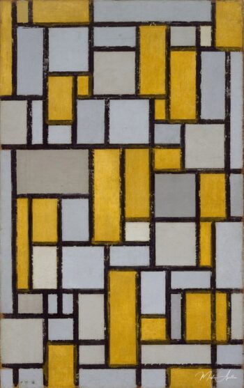 Composición con la cuadrícula – Mondrian Piet Mondrian 2025-05-13