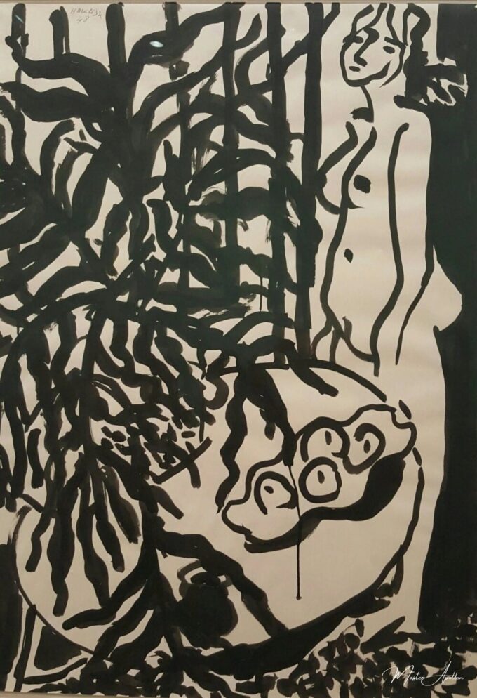 Composición con un desnudo de pie y una helecho negro – Matisse Henri Matisse 2025-05-14