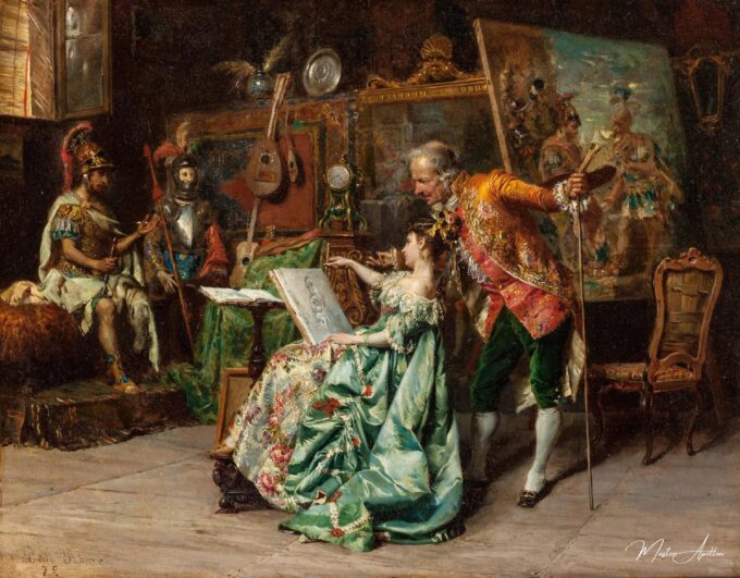 Curso de arte (en el taller del artista) – Cesare-Auguste Detti Cesare-Auguste Detti 2025-05-09