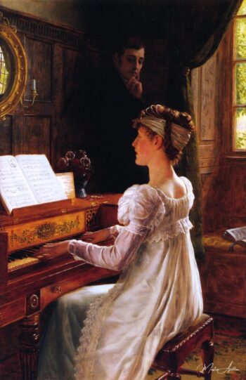 Cortejar, 1903 – Edmund Leighton Edmund Leighton 2025-05-17