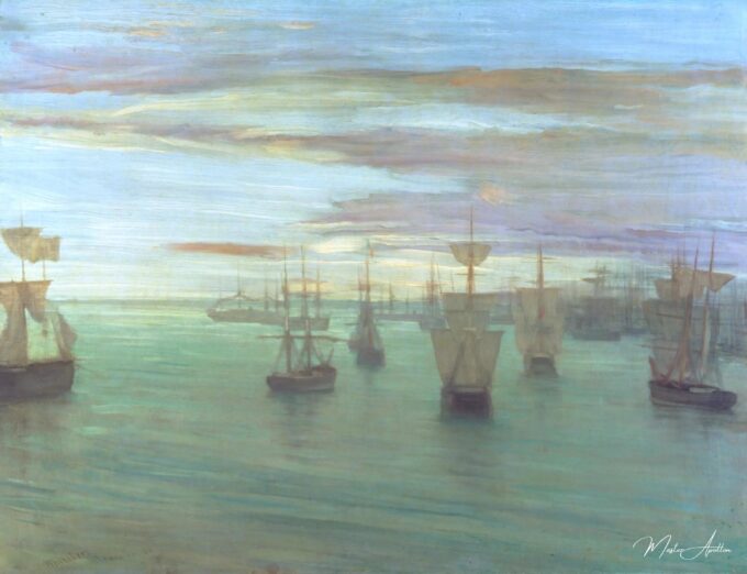 Crépusculo en color carne y verde: Valparaíso – James Abbott McNeill Whistler James Abbott McNeill Whistler 2025-05-19
