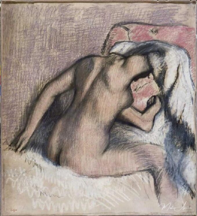 Dame con el inodoro, los cuellos secándose – Edgar Degas Edgar Degas 2025-05-30