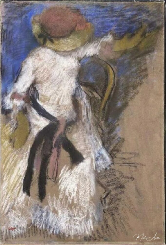 Dame sentada en la vestimenta blanca – Edgar Degas Edgar Degas 2025-05-20 2