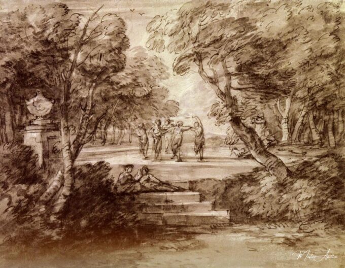 Bailarines con músicos en un claro boscoso – Thomas Gainsborough Thomas Gainsborough 2025-05-09