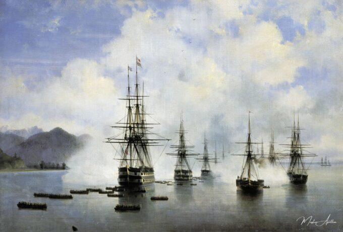 Desembarco de la flota de Raïevski en Soubashi, 1839 – Ivan Aïvazovski Ivan Aïvazovski 2025-05-01