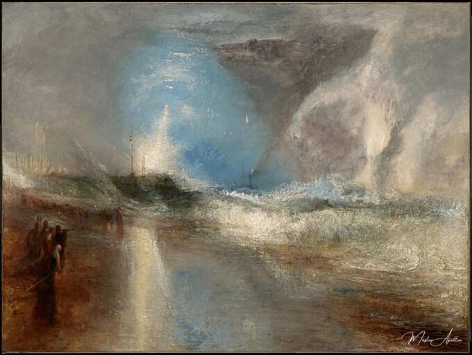 Cohetes y fuegos azules para advertir a los barcos de vapor de los bajos fondos – William Turner William Turner 2025-05-20