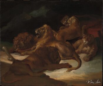 Leones en un paisaje montañoso – Théodore Géricault Théodore Géricault 2025-05-14