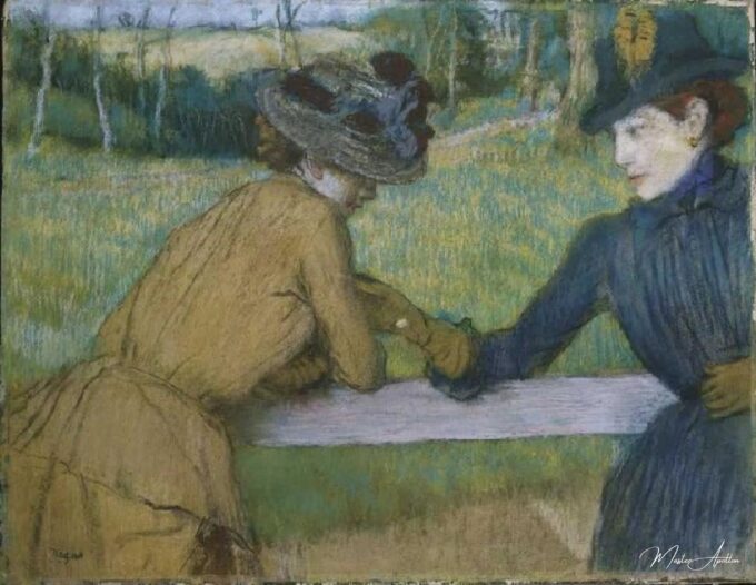 Dos mujeres hablando a una cerca – Edgar Degas Edgar Degas 2025-05-30