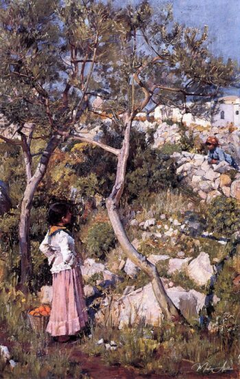 Dos pequeñas niñas italianas cerca de un pueblo – John William Waterhouse John William Waterhouse 2025-05-20