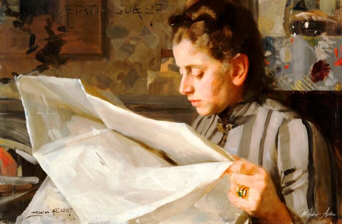 Emma Zorn leyendo, 1887 – Anders Zorn Anders Zorn 2025-05-09 2