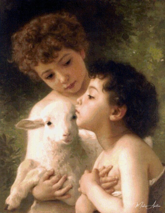 Niños con cordero – William Bouguereau William Bouguereau 2025-05-16