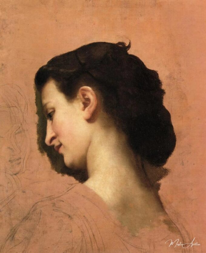 Estudio de la cabeza de una joven – William Bouguereau William Bouguereau 2025-05-20