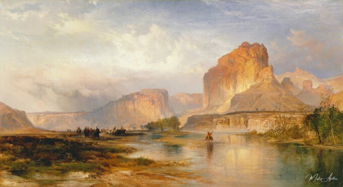 Falaises del río Verde, 1874 – Thomas Moran Thomas Moran 2025-05-03