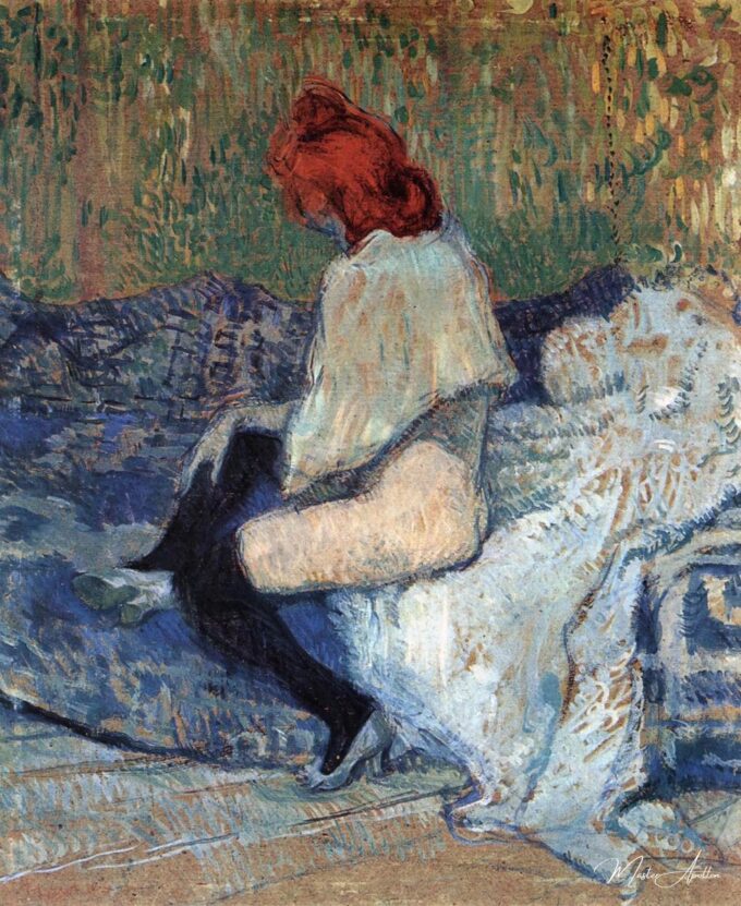 Mujer de cabello rojo en un sofá – Toulouse Lautrec Henri de Toulouse-Lautrec 2025-05-21