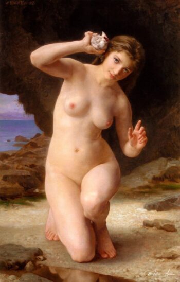Mujer con un caracol – William Bouguereau William Bouguereau 2025-05-22