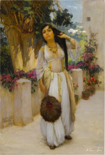 Mujer de Argel en un balcón – Frederick Arthur Bridgman Frederick Arthur Bridgman 2025-05-22