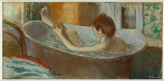 Mujer en su baño escurriéndose la pierna – Edgar Degas Edgar Degas 2025-05-30