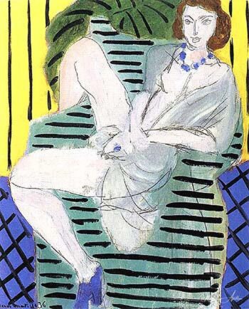 Mujer en un sillón sobre un fondo azul y amarillo – Matisse Henri Matisse 2025-05-19