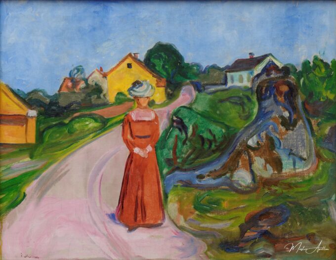 Mujer en vestido rojo – Edvard Munch Edvard Munch 2025-04-17