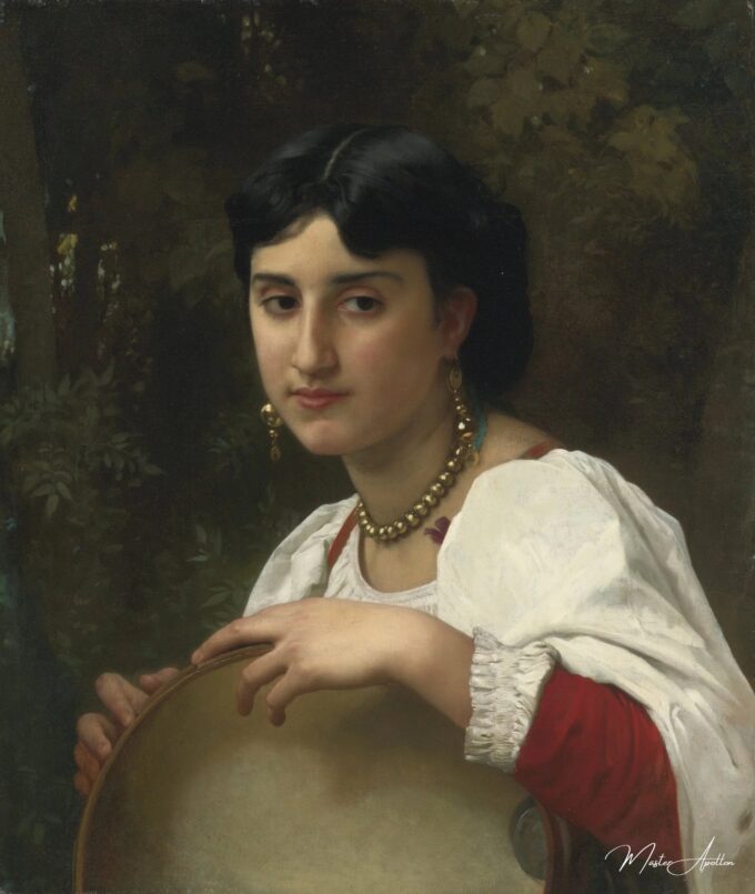 Mujer italiana con pandereta – William Bouguereau William Bouguereau 2025-05-20