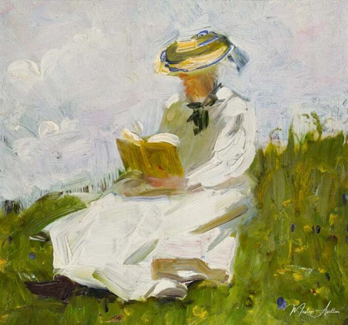 Mujer leyendo en la verdura – Franz Marc Franz Marc 2025-05-20