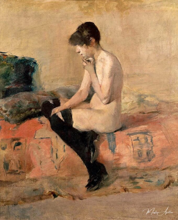 Mujer desnuda sentada en un diván – Toulouse Lautrec Henri de Toulouse-Lautrec 2025-05-21