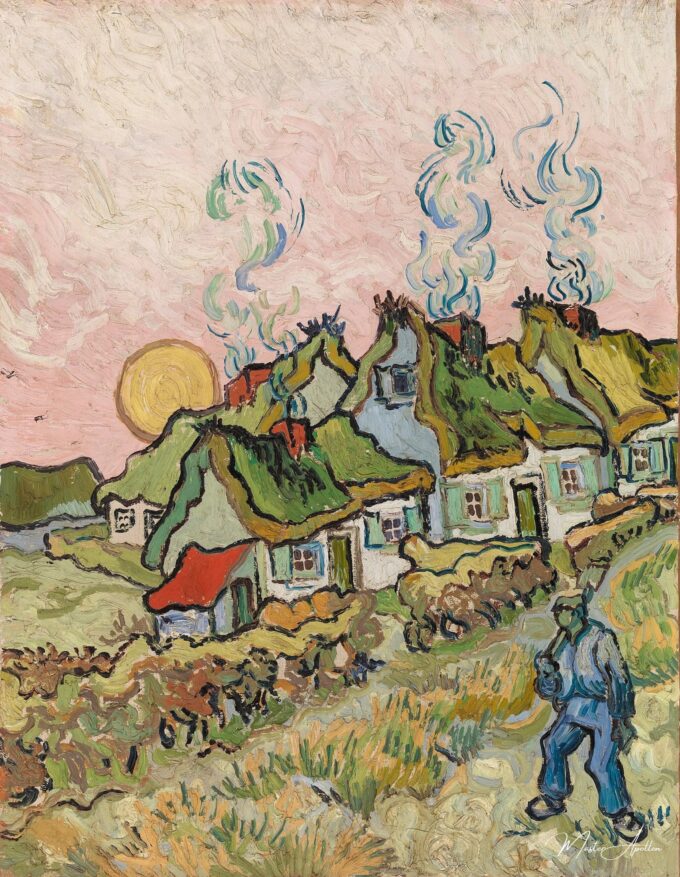 Granja al atardecer – Van Gogh Vincent Van Gogh 2025-05-01 2