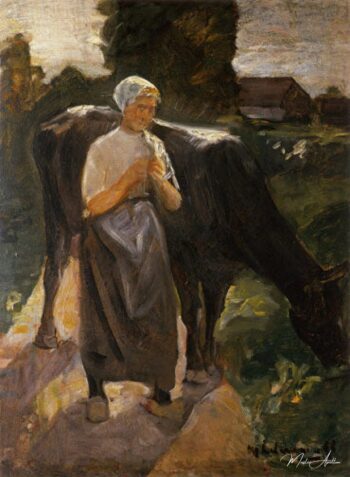 Chica con la vaca / Vaquera neerlandesa – Max Liebermann Max Liebermann 2025-03-11