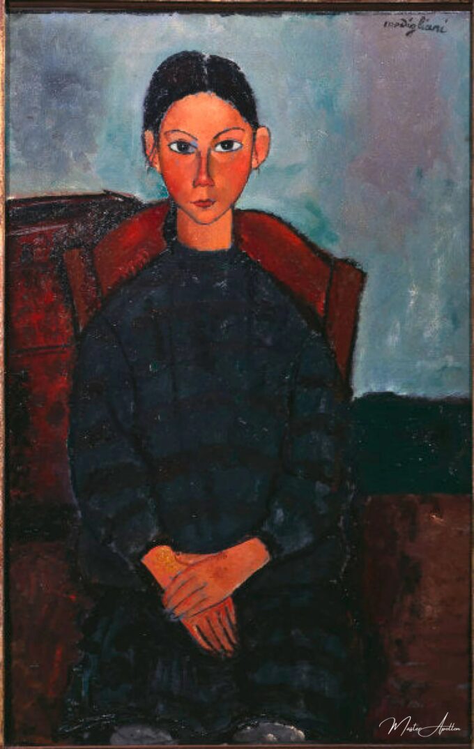 Niña con un delantal negro – Amadeo Modigliani 2025-05-22 2