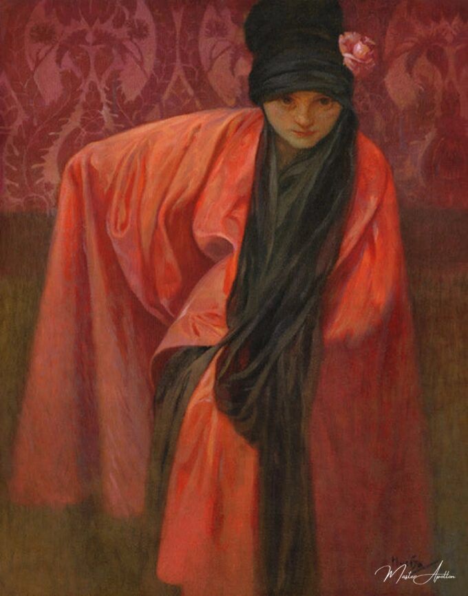 Chica en rojo – Mucha Alfons Mucha 2025-03-15