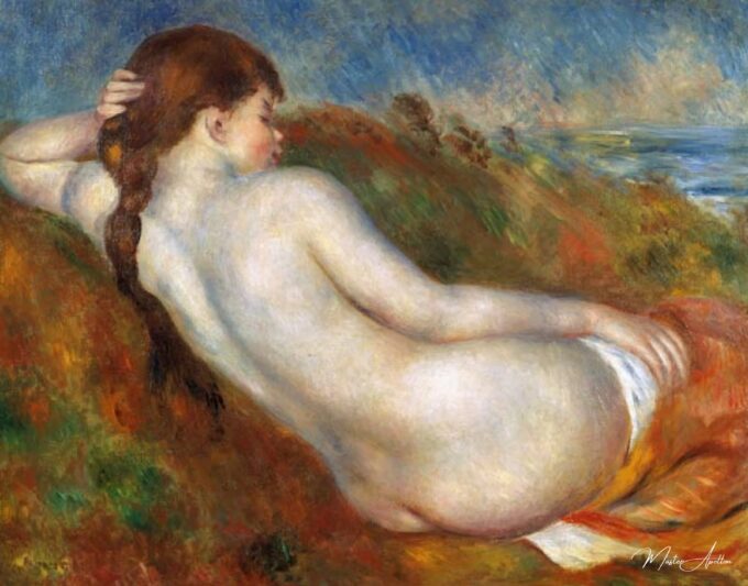 Chica desnuda, en la hierba de la duna – Pierre-Auguste Renoir Pierre-Auguste Renoir 2025-05-14
