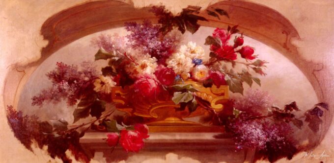 Flores en un jarrón dorado – Eugène Bidau Eugène Bidau 2025-03-15 2