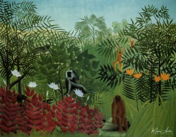 Selva tropical con monos y serpiente – Henri Rousseau Henri Rousseau 2025-05-15