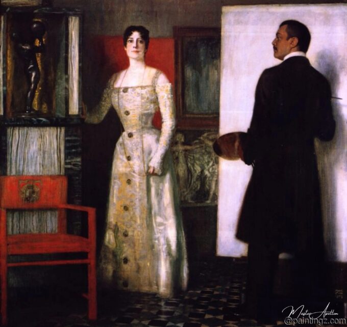 Franz y Mary atrapados en el estudio – Franz Von Stuck Franz von Stuck 2025-03-14