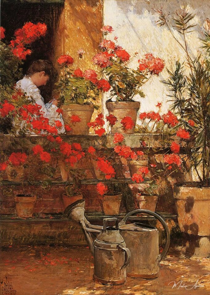 Géranios por Childe Hassam – Childe Hassam Childe Hassam 2025-05-20