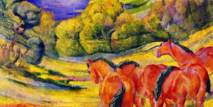 Gran Paisaje I (Paisaje con caballos rojos) – Franz Marc Franz Marc 2025-05-14 2