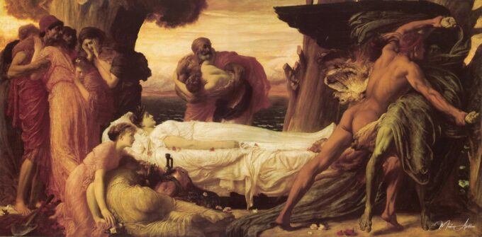 Hércules luchando con la muerte por el cuerpo de Alceste – Frederic Leighton Frederic Leighton 2025-05-20