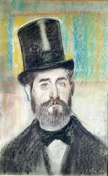 Hombre con sombrero de ópera – Edgar Degas Edgar Degas 2025-05-21